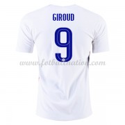 Fotballdrakter Frankrike EM 2020 Olivier Giroud 9 Bortedrakt..